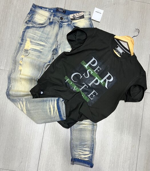 T shirts and jeans