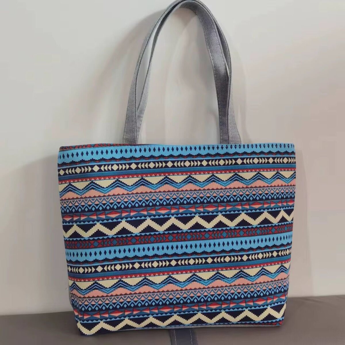 Sac cabas ethnique en toile