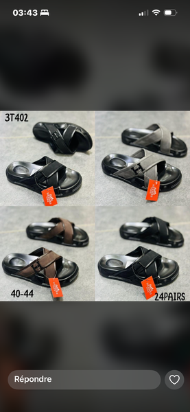 Sandales en cuir pour hommes