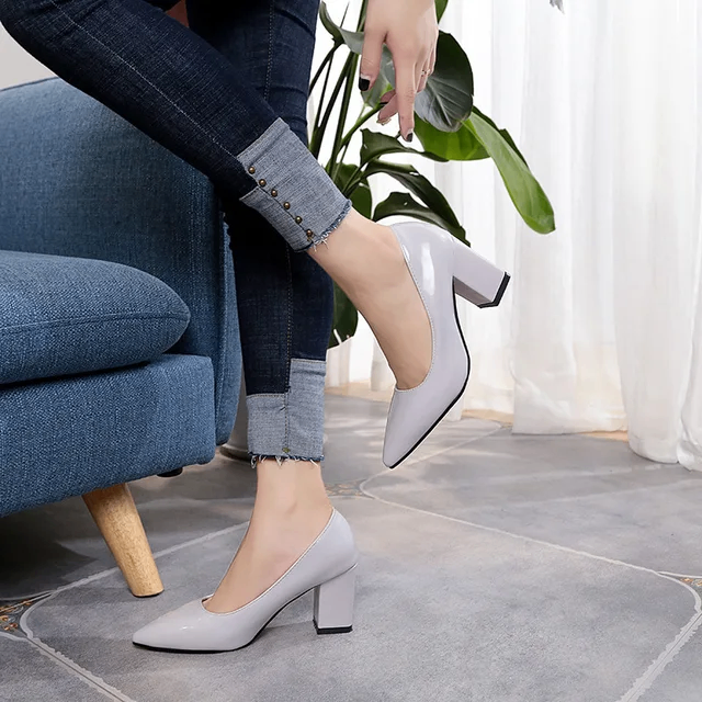 Square block heels