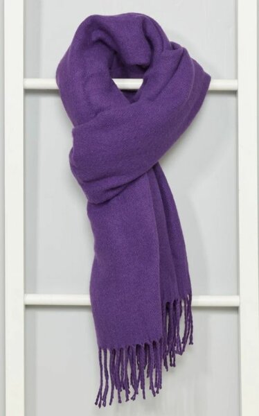 Écharpe en laine violette