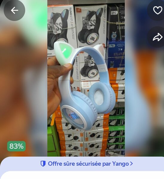 Casque Audio Sans Fil LED