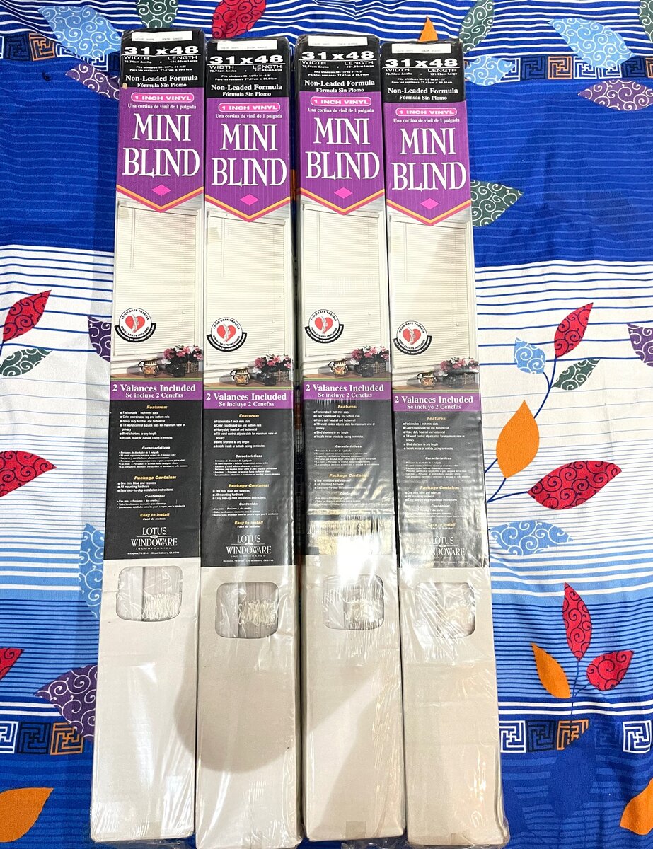 Mini blind curtains