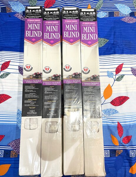 Mini blind curtains