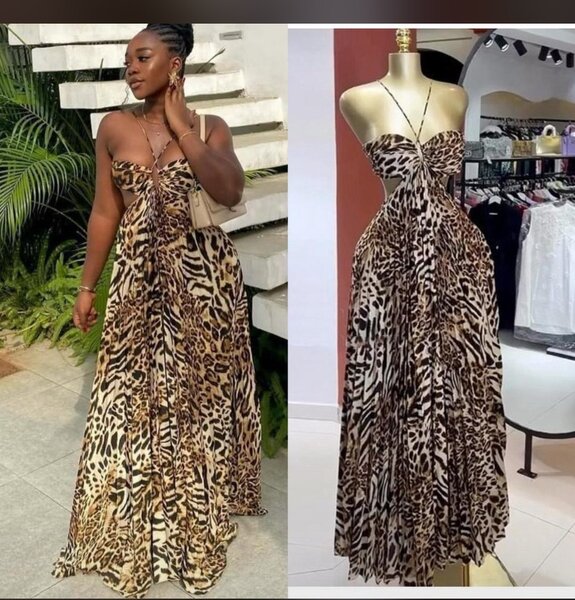 Robe Maxi Imprimé Léopard