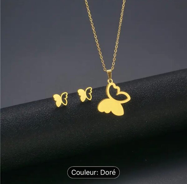 Ensemble Papillon Doré
