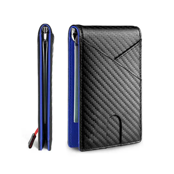 Portefeuille RFID Slim Bleu