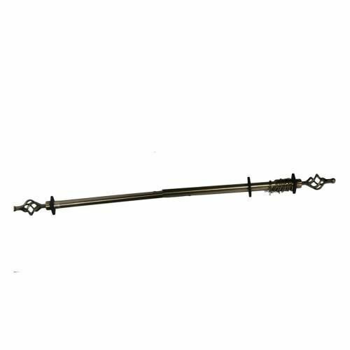 Tringle à Rideaux 1m20 Extensible à 2m - Noir