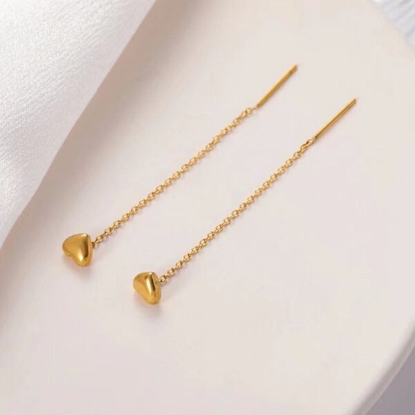 Minimalist string earrings