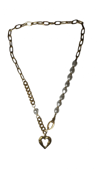 Angel heart Pearl necklace