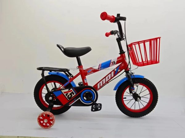 Vélo Enfant avec Roues d'Apprentissage et Panier