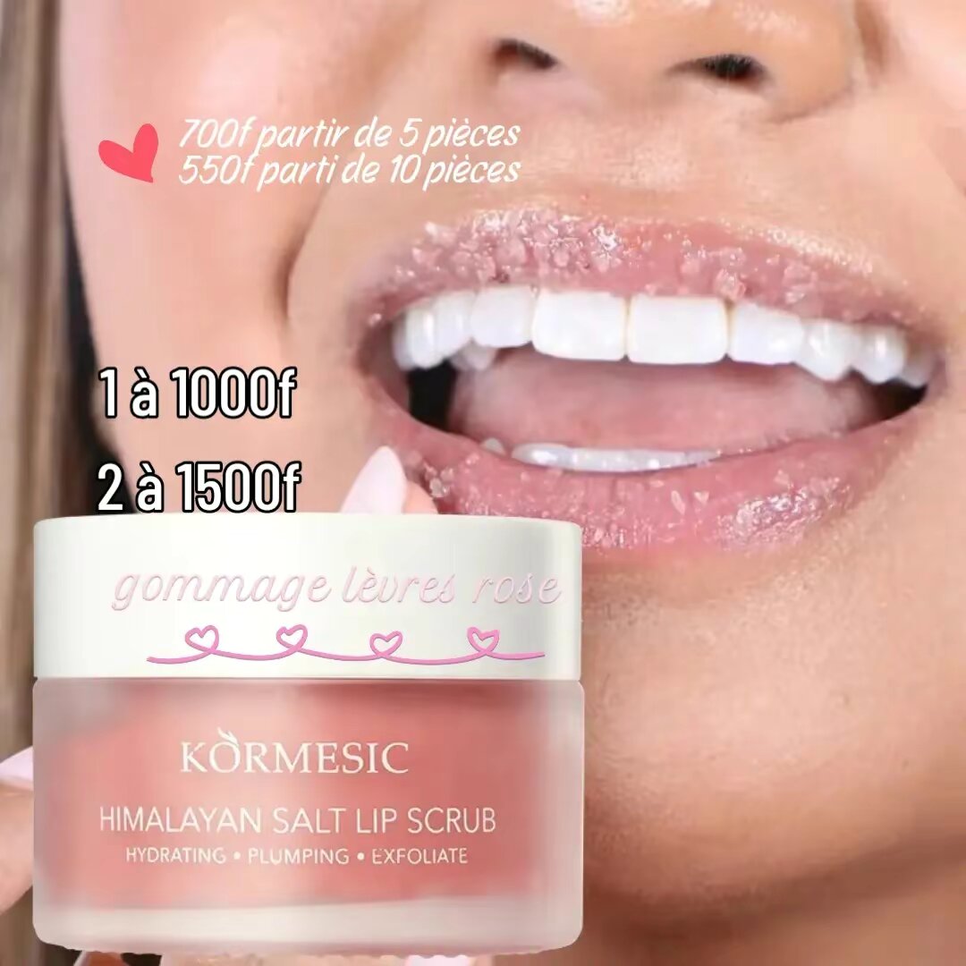 Gommage lèvres rose