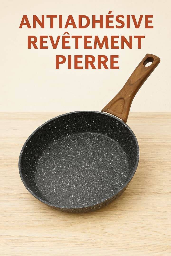 Poêle Antiadhésive en Pierre