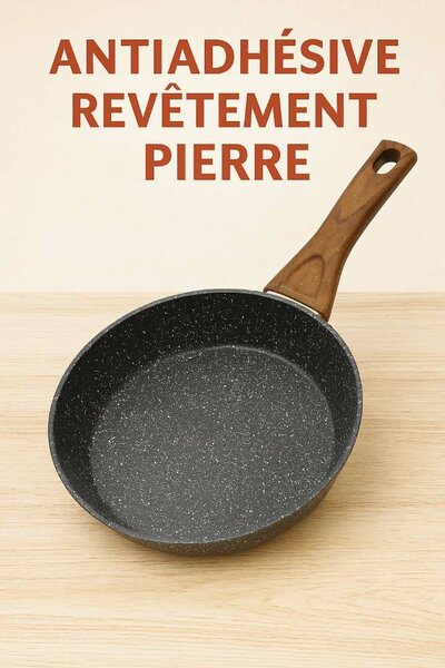 Poêle Antiadhésive en Pierre