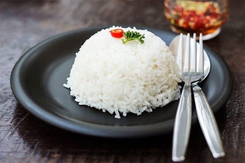 Riz blanc nature délicieux