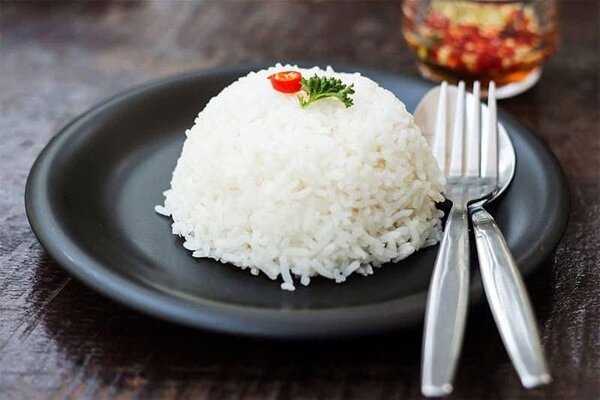 Riz blanc nature délicieux