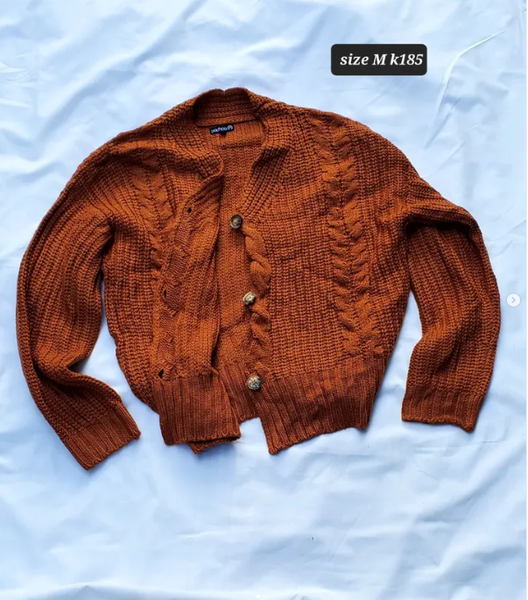 orange sweater