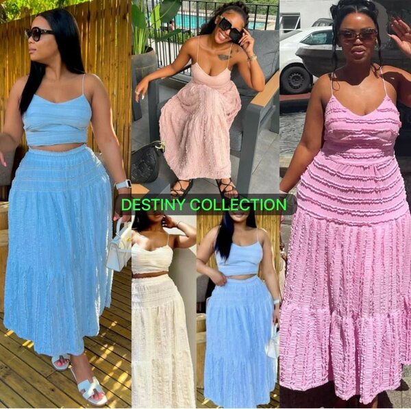 Robe longue en dentelle estivale