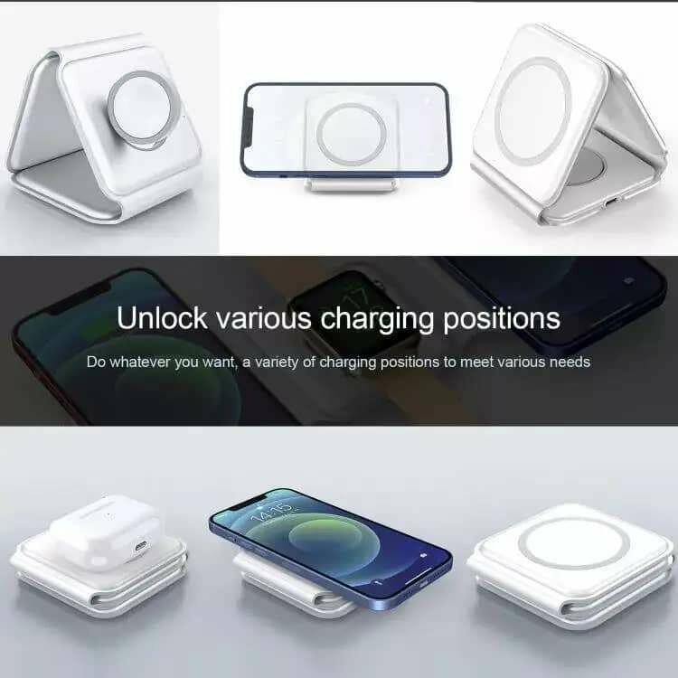 Chargeur sans fil 3-en-1 magnétique