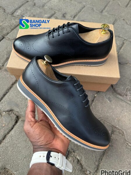 Chaussures Derby en cuir pour hommes
