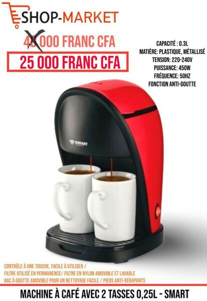 Machine a cafe avec 2