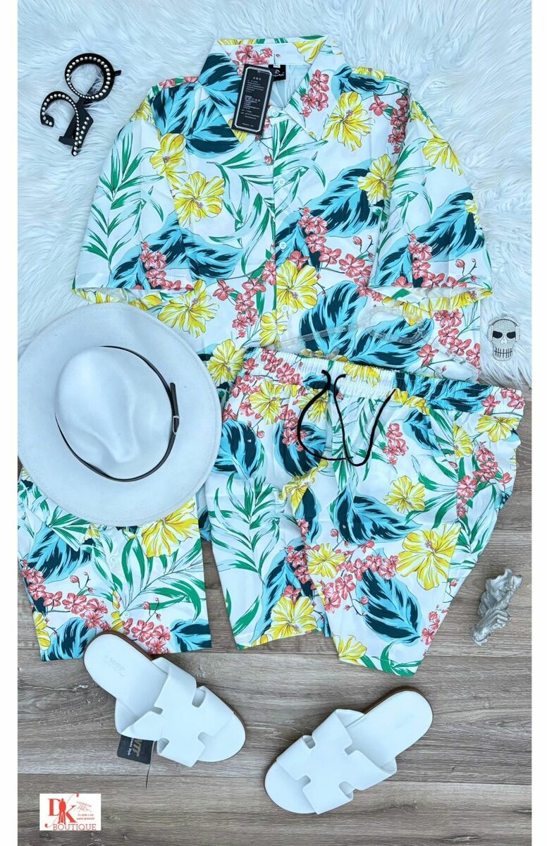 Pyjama d'été imprimé coloré