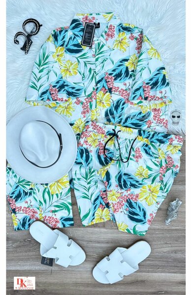Pyjama d'été imprimé coloré