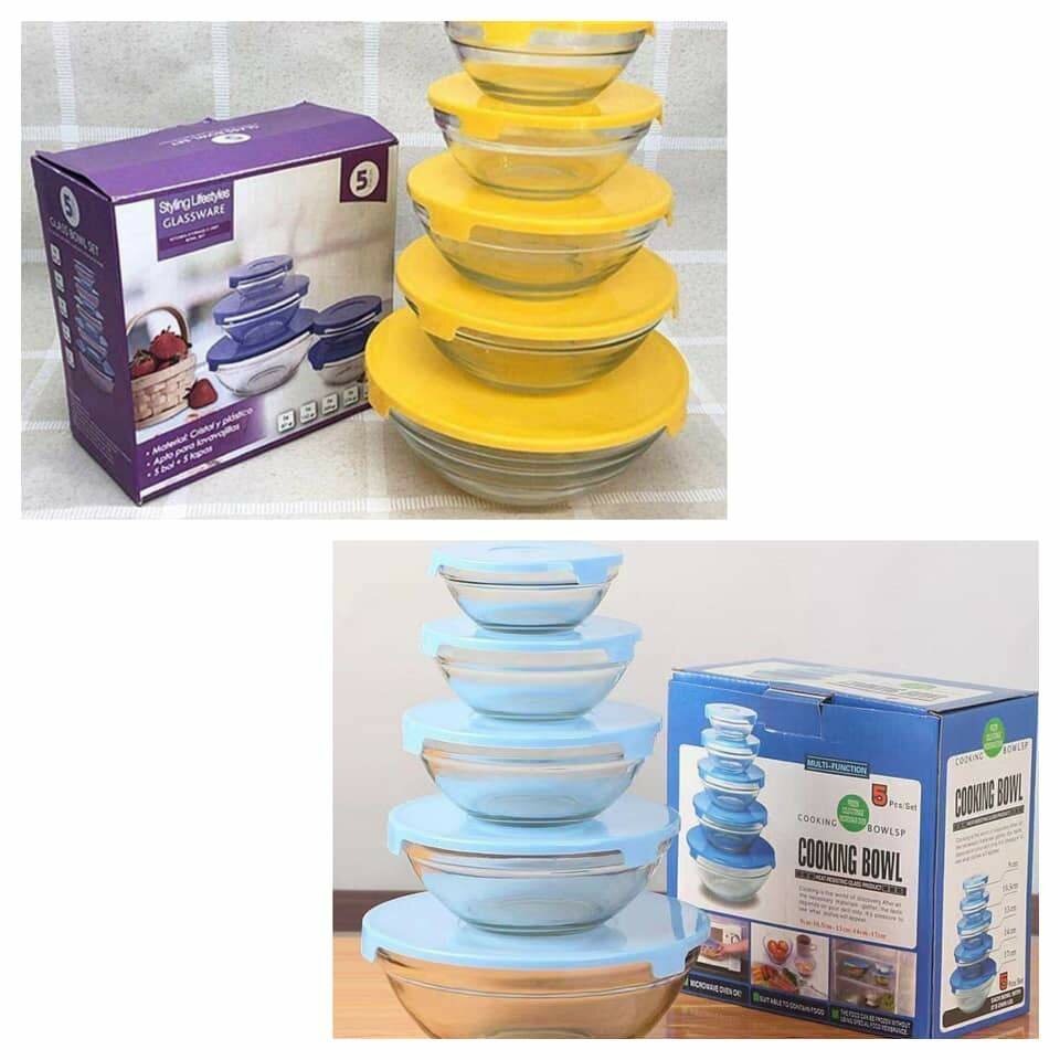 5 in 1 glass bowl