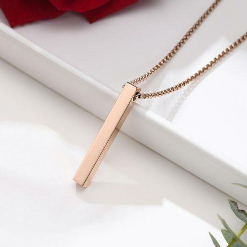 Bar necklace and bracelets
