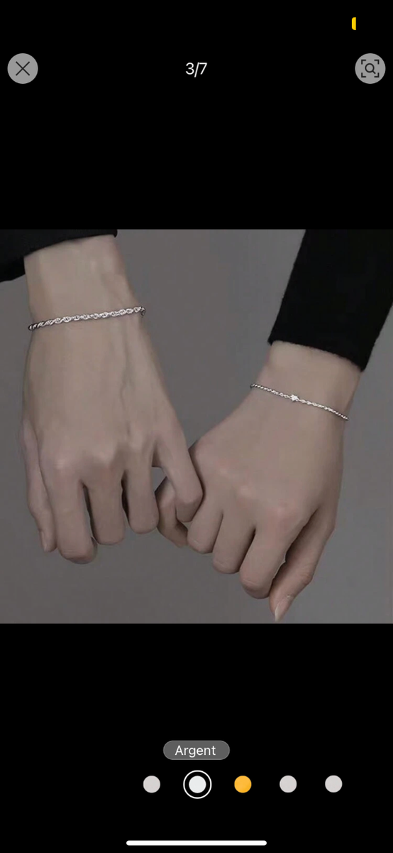 Bracelet de couple élégant