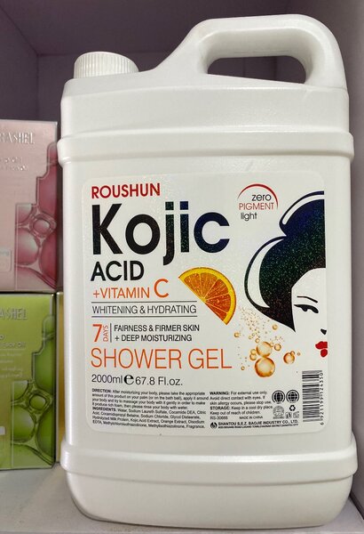 Kojic acid+vit c shower gel