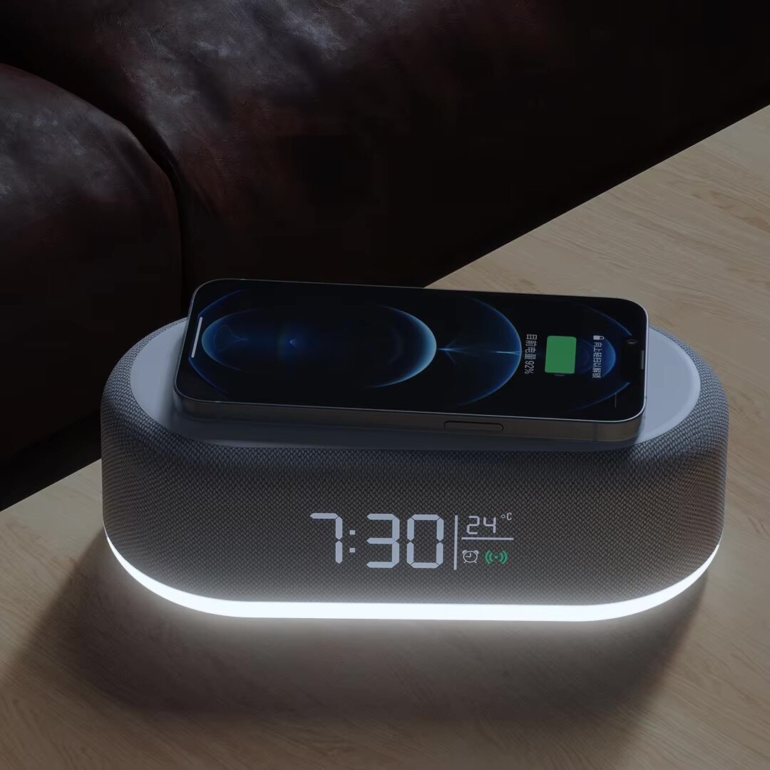 Réveil LED Bluetooth & Chargeur Sans Fil