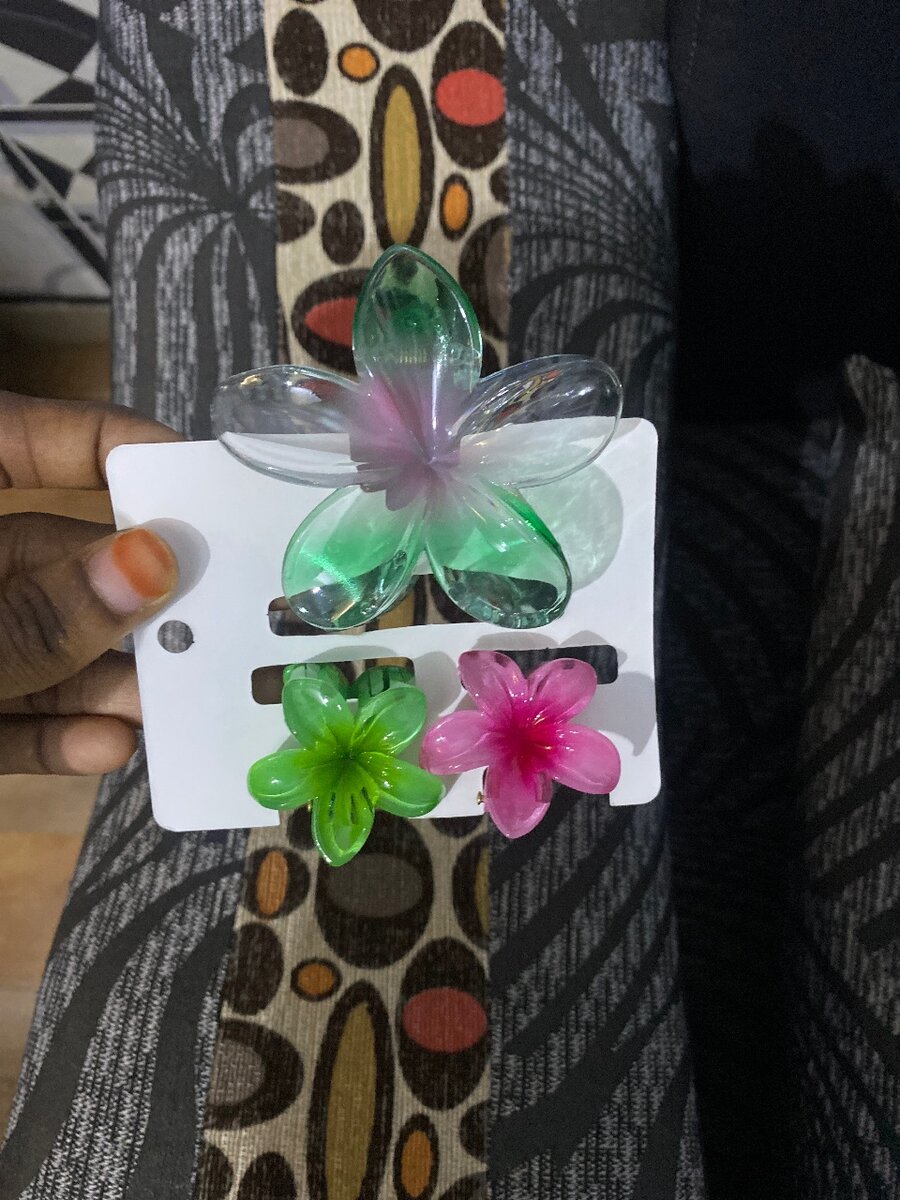Pinces à cheveux fleurs colorées