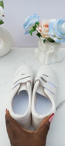 White sneakers