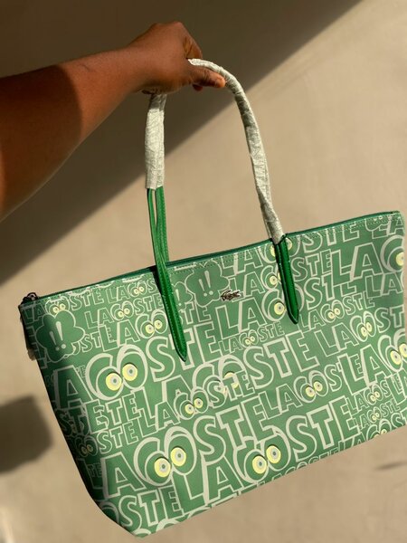 Sac cabas vert Lacoste