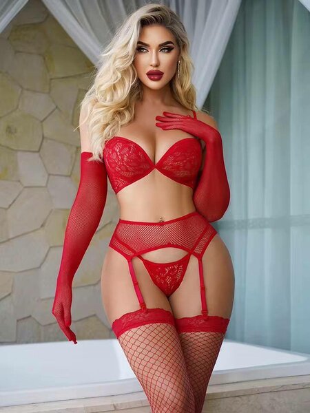 Set de lingerie sexy rouge