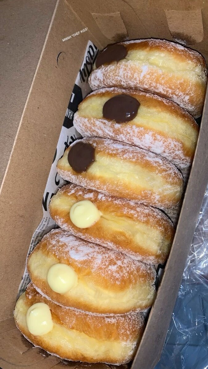 Beignets au chocolat et vanille