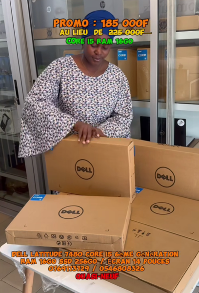  Dell Latitude 7480 core i5 6ème génération