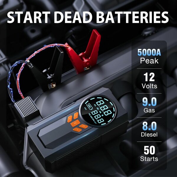 2in1 car jumper with tire pump