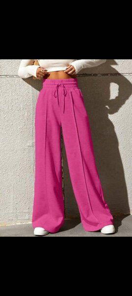 Pantalons larges taille haute