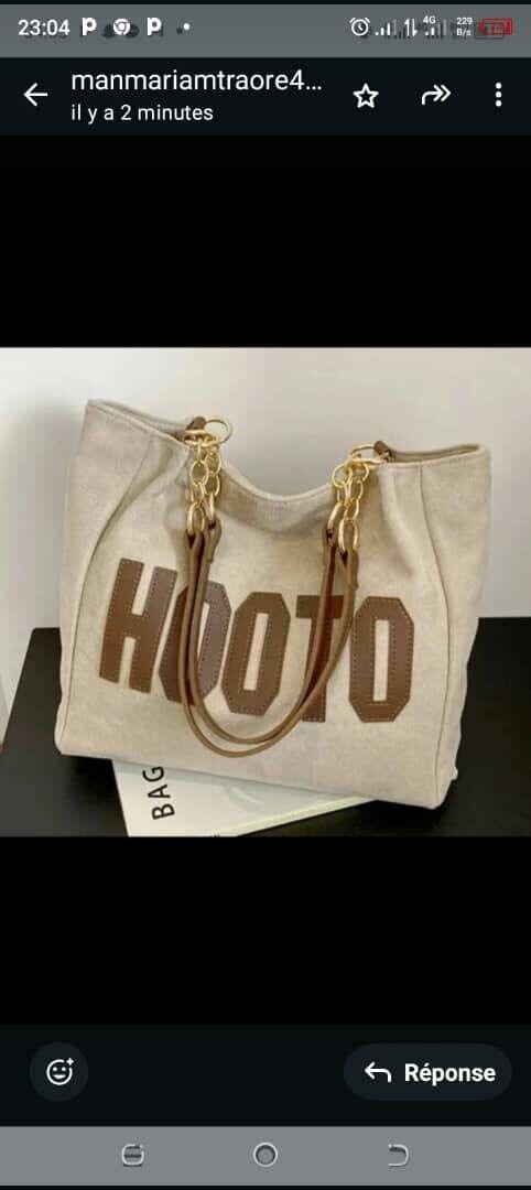 Sac cabas en toile élégante