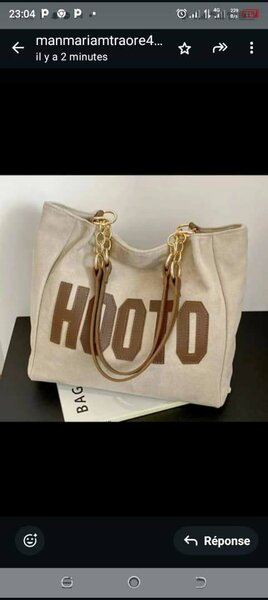 Sac cabas en toile élégante