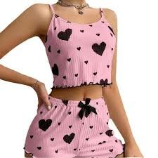 Set Pyjama Femme Cœur