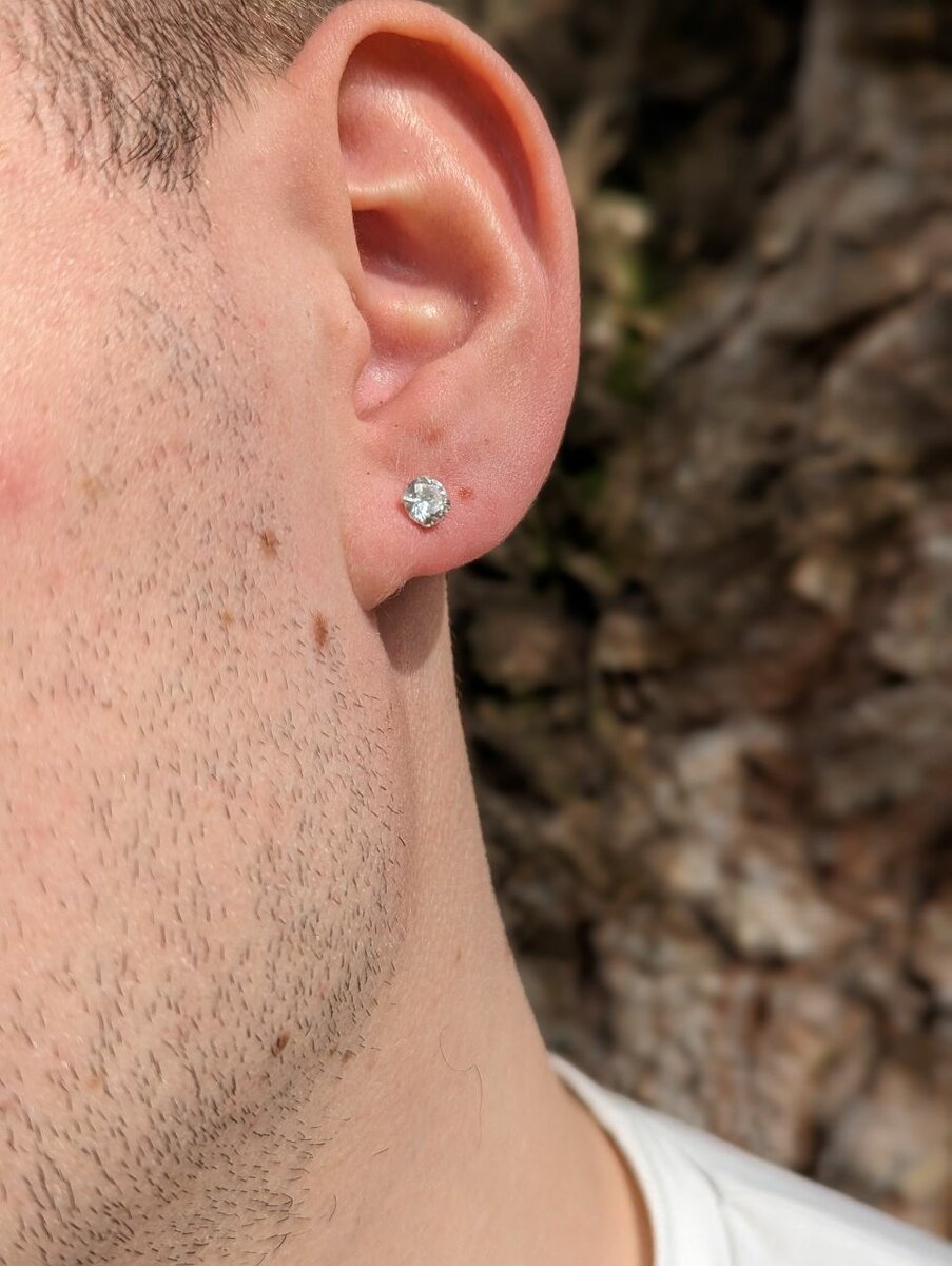 12 paires de Boucles en argent