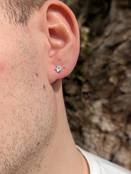 12 paires de Boucles en argent