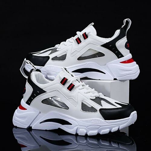 Fashion Men's Comfortable Sneakers Outdoor Casual Shoes - Wh