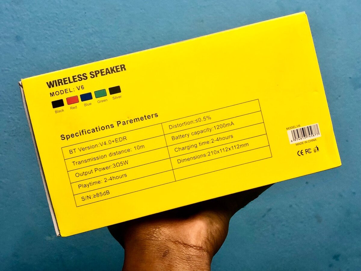 V6 speaker