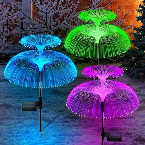 Lampes Solaires LED 7 Couleurs, Lumières De Pelouse De Jardi