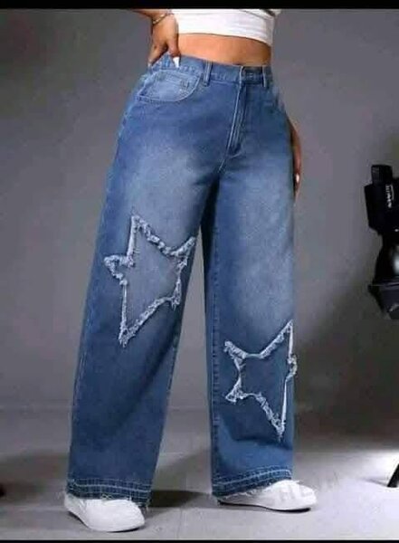 Jeans larges décontractés femme