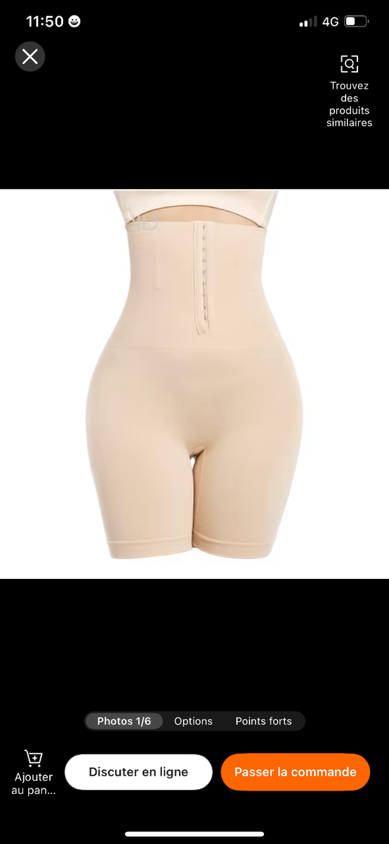 Culotte gainante taille haute